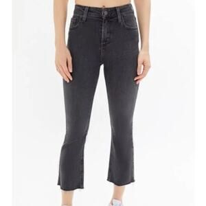 Urban Outfitters BDG high rise cropped kick flare black gray jeans 26W